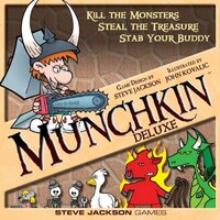 Munchkin Deluxe Startpaket Brädspel Specialutgåva av kortspelet med bräda++